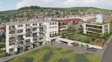 4 sehr schöne Immobilien - Wohnung mieten in Maulbronn - Whg. Nr. 31: IM LOFT MIT AUFZUG, PARKETT, FUßBODENHEIZUNG, TIEFGARAGE...