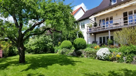Gartenansicht - Haus mieten in Ulm - paradiesisch wohnen auf dem Ulmer Safranberg!