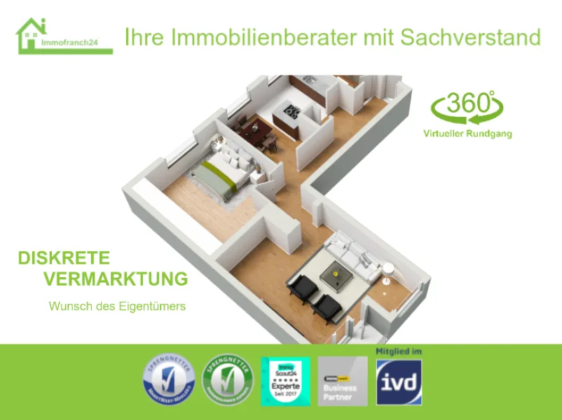 Titelbild - Wohnung kaufen in Berlin / Lichtenrade - +++ GEMÜTLICHES DOMIZIL IN BERLIN LICHTENRADE ZUR EIGENNUTZUNG ODER KAPITALANLAGE +++