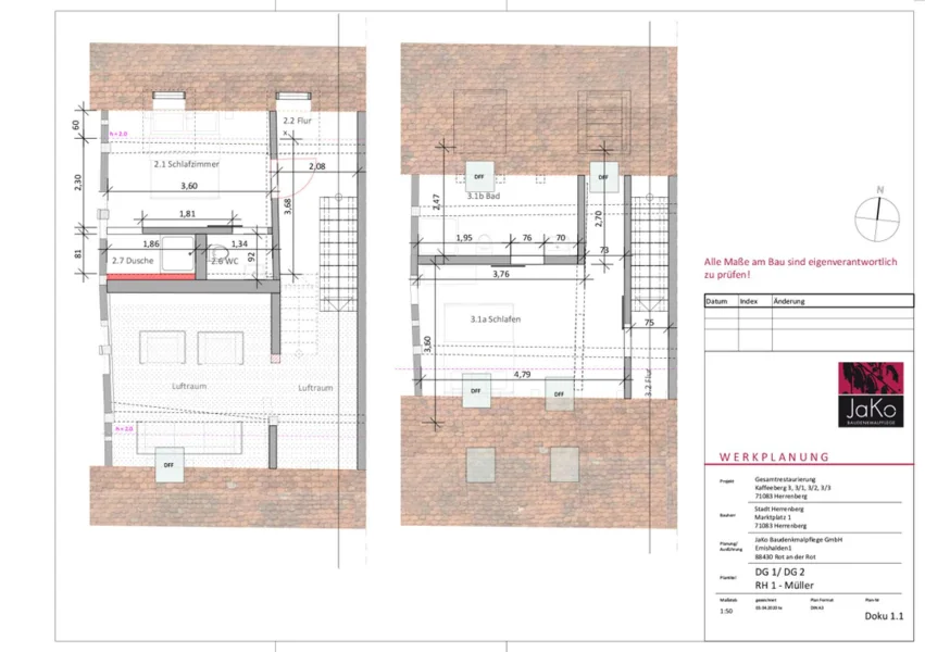 Grundriss DG1-DG2