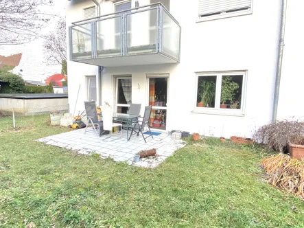 Gartenterrasse - Wohnung kaufen in Neu-Ulm - Ruhig gelegene Erdgeschoss-Wohnung in Neu-Ulm/Pfuhl