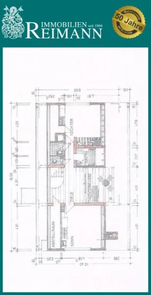 Grundrisszeichnung Dachgeschoss