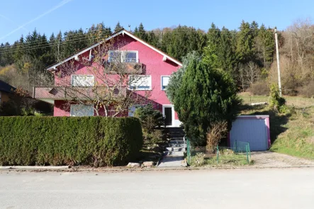 Außenansicht - Haus kaufen in Burladingen / Hausen - Platzwunder - 3 separate Wohnungen mit Garten und Garage in Burladingen-Hausen