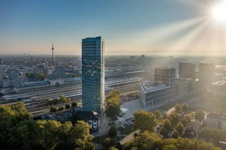 RICH Außenansicht - Büro/Praxis mieten in Mannheim - RICH - Repräsentative Büroflächen mit hochwertiger Ausstattung und einzigartigem Ausblick im Victoria Turm - provisionsfrei