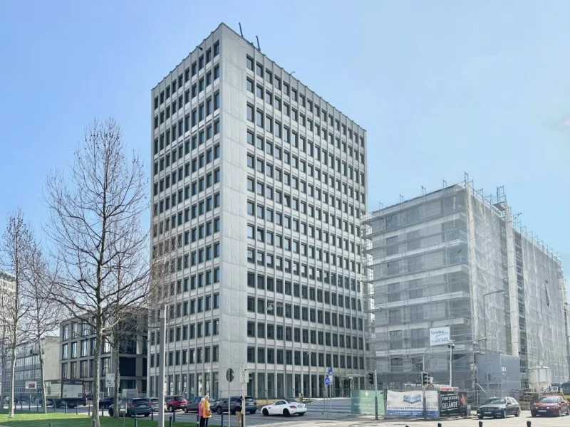 Außenbild März 2024 - Büro/Praxis mieten in Mannheim - RICH - CARL RISE: Büroflächen in Neubauqualität mit Weitblick - provisionsfrei
