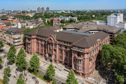 Außenansicht - Büro/Praxis mieten in Mannheim - RICH - Augusta33: modernes Arbeiten hinter denkmalgeschützter Fassade - provisionsfrei