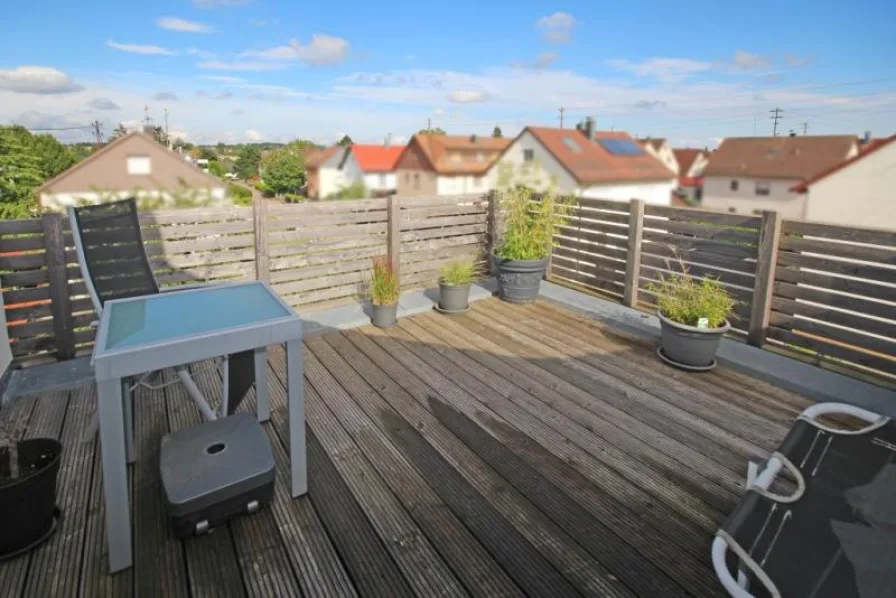 Dachterrasse - Wohnung kaufen in Welzheim - Sofort beziehbare 2-Zimmer Dachgeschosswohnung