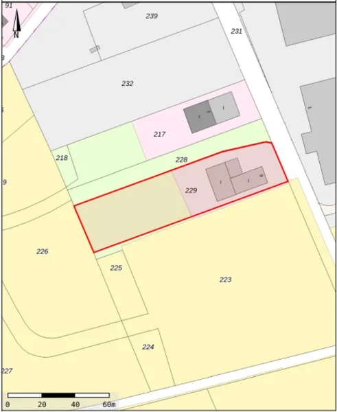 Flurkarte - attraktive Fertigungs- und Montagehalle im Kalletal