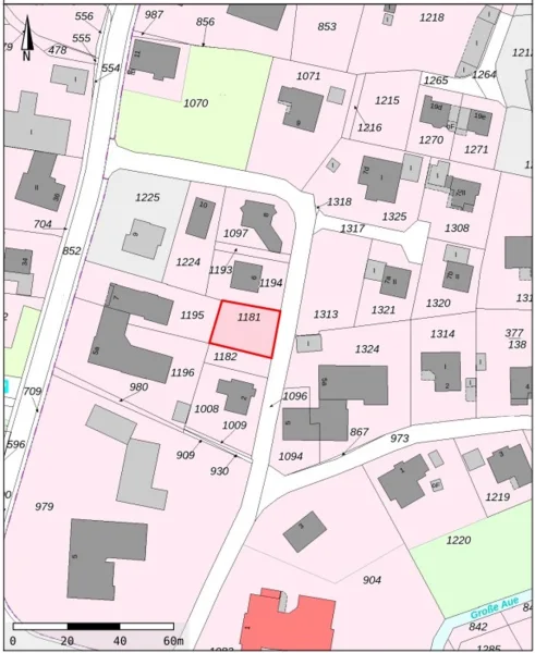 Flurkarte - Grundstück kaufen in Pr. Oldendorf - Baugrundstück in Top-Lage von Pr. Oldendorf-Bad Holzhausen