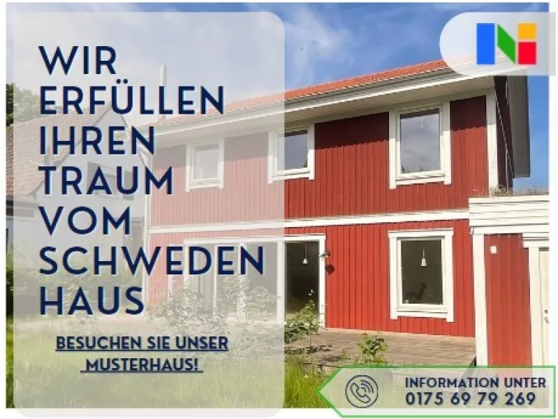 Musterhaus! - Haus kaufen in Bad Oeynhausen / Dehme - Idyllisches Wohnen in Dehme: Grundstück für ein energieeffizientes Schwedenhaus!