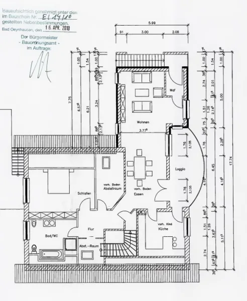 Grundriss OG Anbau - Umbau