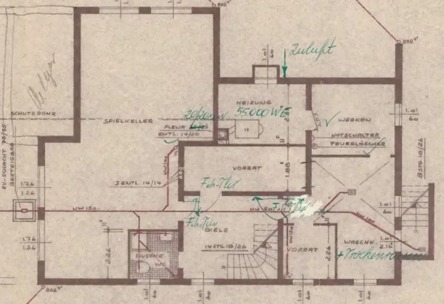 Grundriss Kellergeschoß