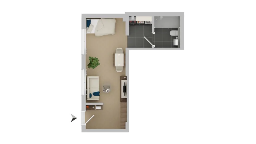 Grundriss Apartment 2