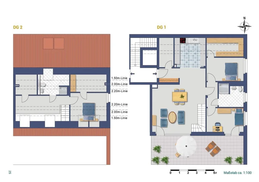 WE-08_Dachgeschoss - Wohnung kaufen in Schorndorf - Traumhafte Penthouse-Galerie-Wohnung im Neubau