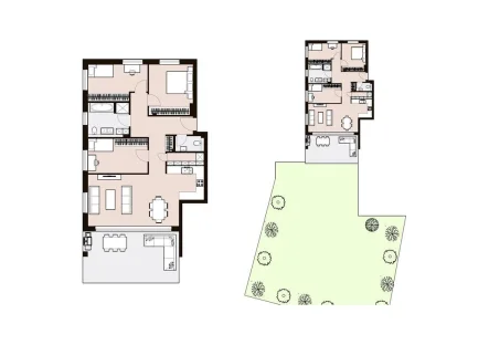 WE-01 Erdgeschoss - Wohnung kaufen in Schorndorf - Traumhafte 4-Zimmer-Neubauwohnung mit 354 m² Gartenanteil