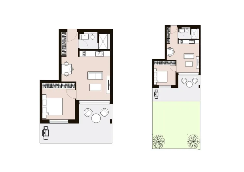 WE-03 Erdgeschoss - Wohnung kaufen in Schorndorf - Exklusive 2-Zimmer-Neubauwohnung mit Garten