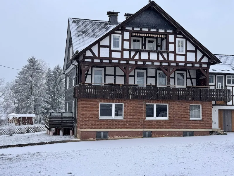 Ansicht_Osten_Teilansicht_Usseln - Haus kaufen in Willingen - Investitionschance in Willingen-Usseln: Mehrfamilienhaus mit 4 Wohneinheiten!