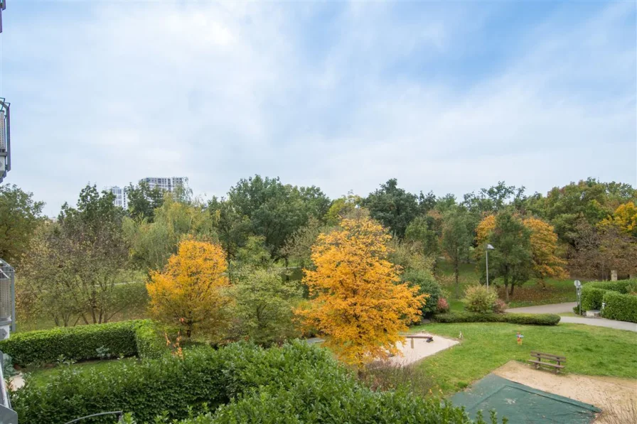 Ausblick aus Balkon