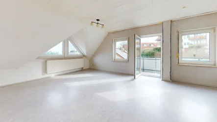 Wohnbereich - Wohnung kaufen in Osterburken - 2-Zi-Eigentumswohnung in Osterburken - ideal für Anleger oder Wohnungsgründer
