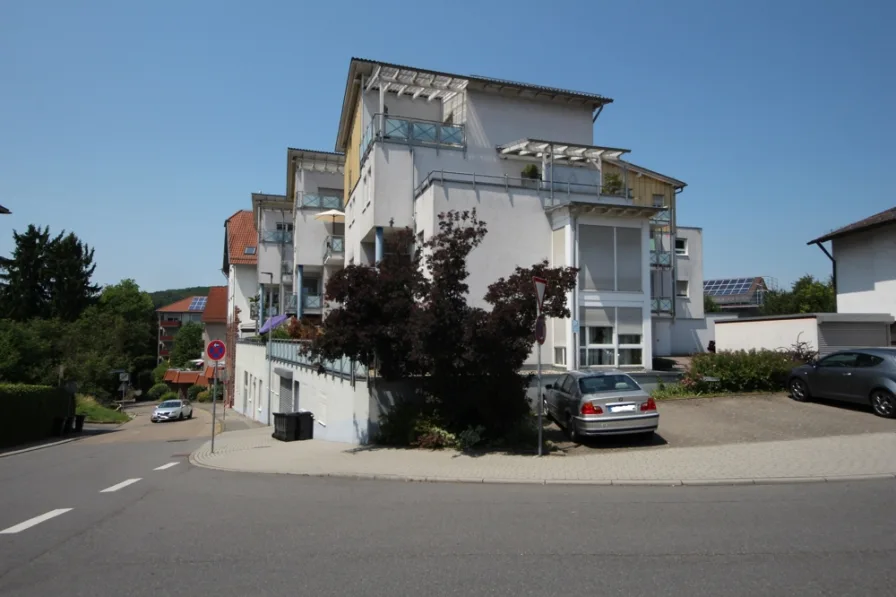 Ansicht - Wohnung kaufen in Mosbach - Kapitalanlage ~ 1 Zimmer ETW mit Terrasse u. TG-Stellplatz in der Mosbacher Kernstadt