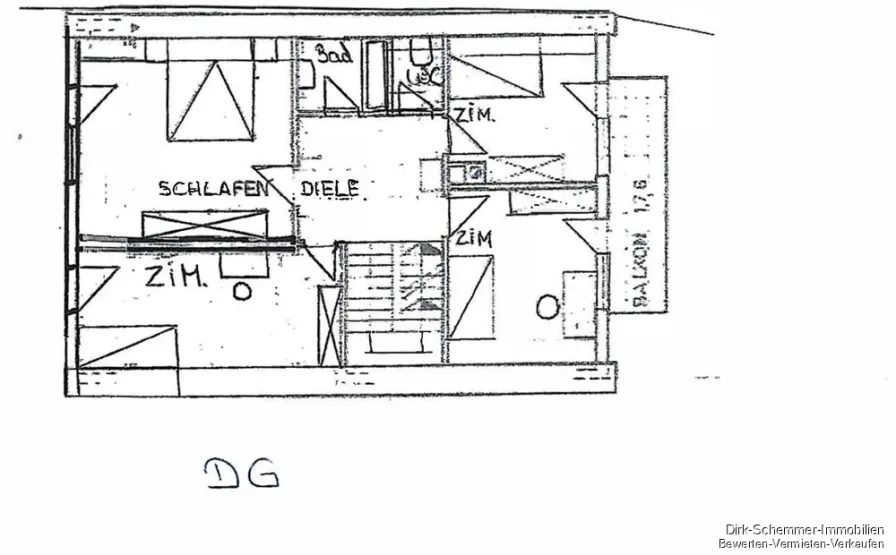 Grundriss Dachgeschoss