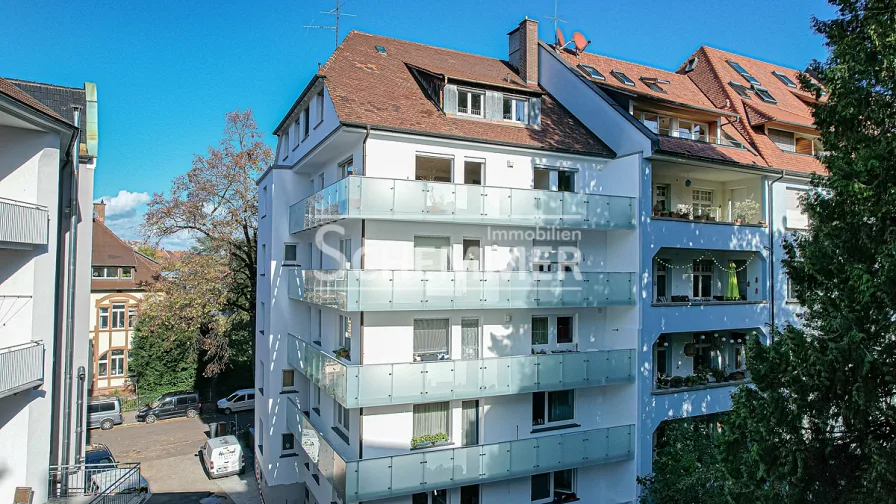 DJI_0102 - Wohnung kaufen in Freiburg im Breisgau - Freiburg-Wiehre ++ Attraktive 3,5 Zimmer-Wohnung im 2. OG mit Aufzug (vermietet)