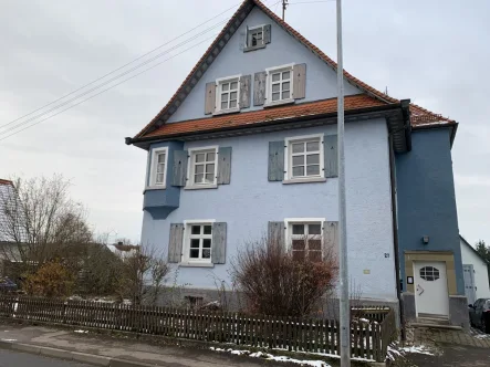 Außen - Haus kaufen in Fichtenau / Lautenbach - Stark renovierungsbedürftiges, großzügiges Wohnhaus mit separater Garage
