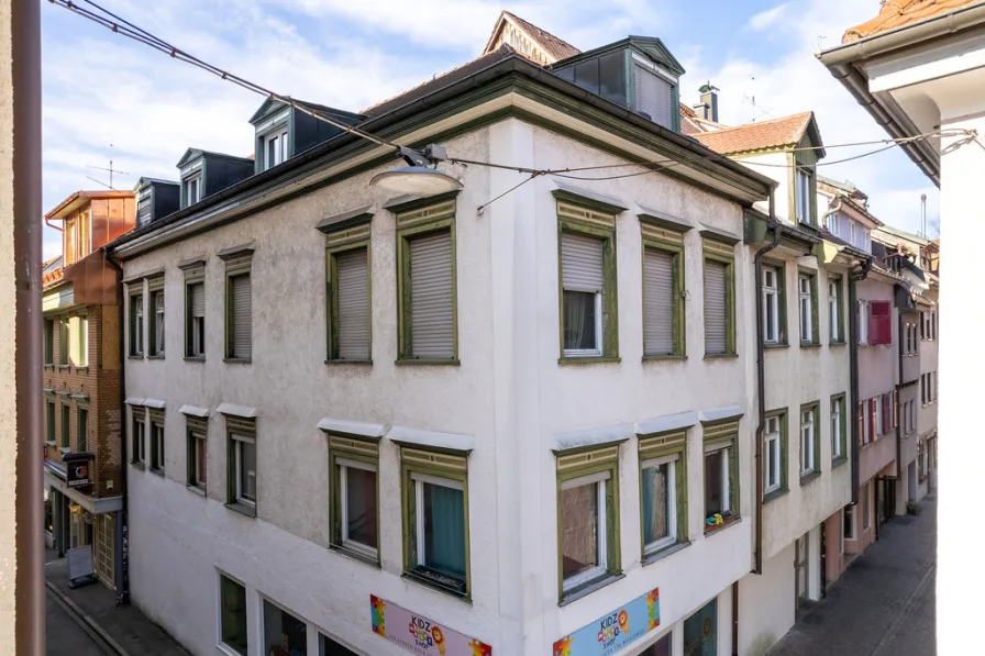 Außenansicht - Haus kaufen in Ravensburg - Wohn- und Geschäftshaus im Sanierungsgebiet - Ravensburg Zentrum