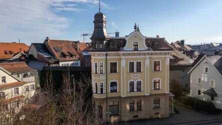 Außenansicht - Haus kaufen in Wangen im Allgäu - Wangen-StadtlageRepräsentative Jugendstilvilla am Rande der Stadtmauer