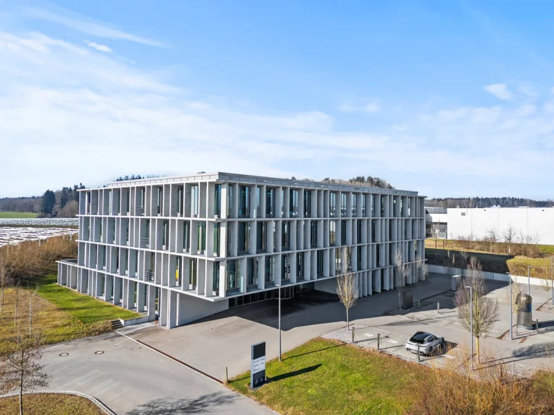 Gebäudeaußenansicht - Büro/Praxis mieten in Ravensburg - Ravensburg - Gewerbegebiet "Erlen"Moderne Büroflächen in extravagantem Gebäudekomplex