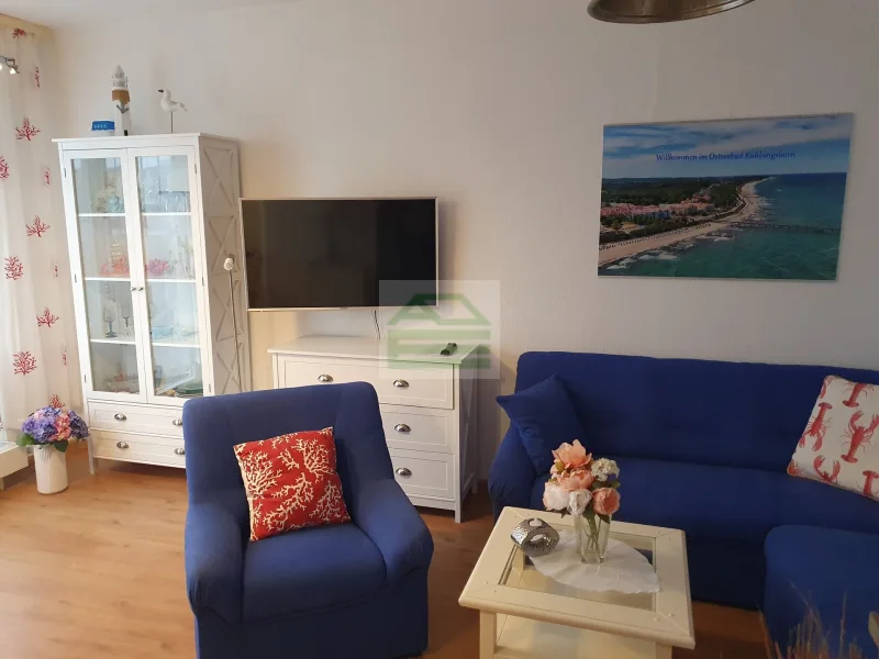 Wohnzimmer - Wohnung kaufen in Kühlungsborn - Herrliche Ferienwohnung in erster Reihe zur Ostsee in ruhiger Lage