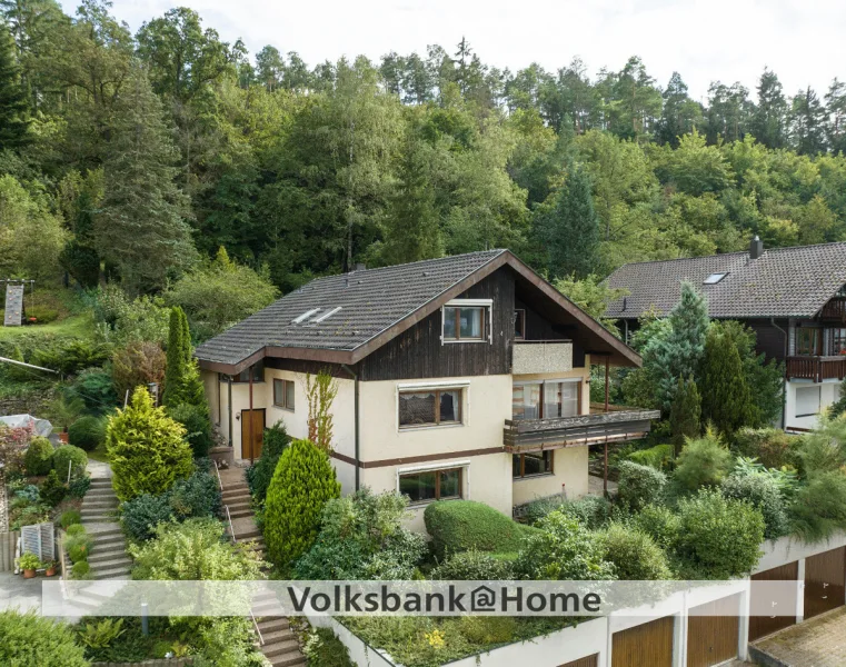 Titelbild - Haus kaufen in Nagold - Panoramablick in einmaliger Lage am Naturschutzgebiet!