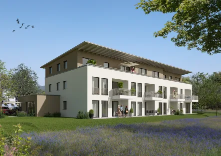 Außenvisualisierung - Wohnung kaufen in Empfingen / Wiesenstetten - Barrierefreies Wohnen mit Betreuungsmöglichkeit