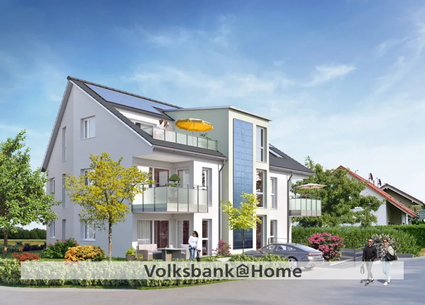 Illustration - Wohnung kaufen in Gomaringen - Exklusive und hochwertige 3 Zimmer Erdgeschoss Neubauwohnung - barrierefrei und zukunftssicher