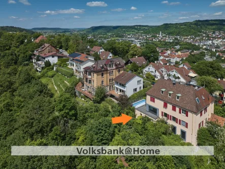 - Grundstück kaufen in Tübingen - Grandiose und einzigartige Aussichtslage auf dem Schlossberg: Baugrundstück mit Panoramablick