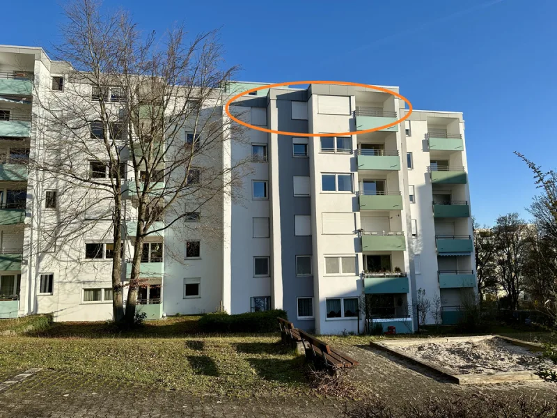 Ansicht Garten - Lage der Wohnung im Gebäude