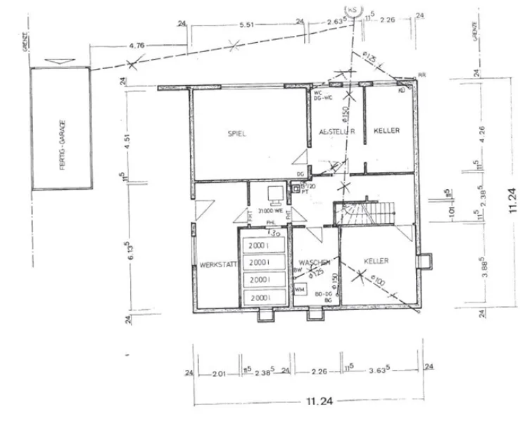 Grundriss-Keller