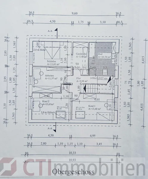 Grundriss Obergeschoss