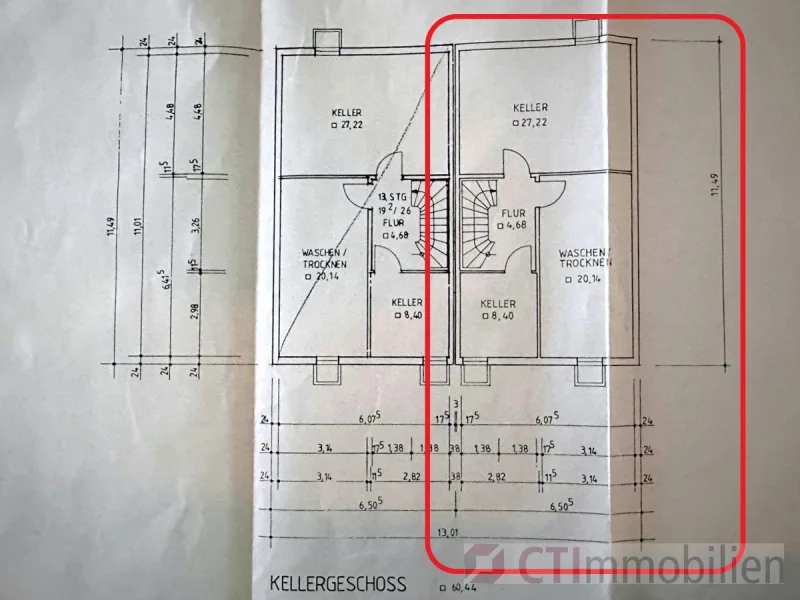 Grundriss Kellergeschoss