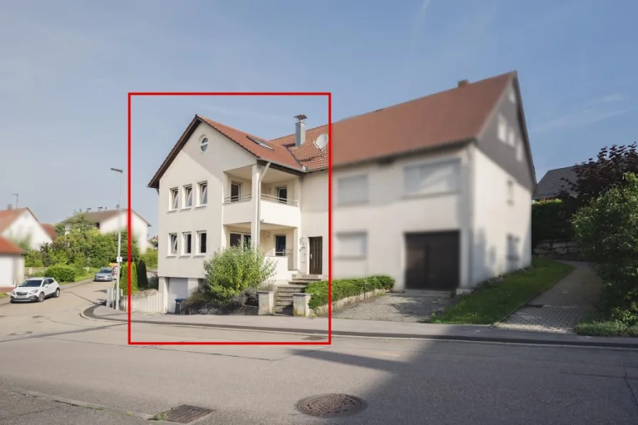 Ansicht - Wohnung kaufen in Wangen - Wohnen wie in einer Doppelhaushälfte-Moderne großzügige 6 Zimmerwohnung-