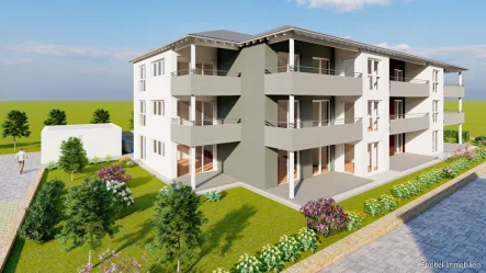 Ansichten  - Wohnung kaufen in Wörnitz - Sonnenblume 2 - modernes Mehrfamilienhaus in Wörnitz