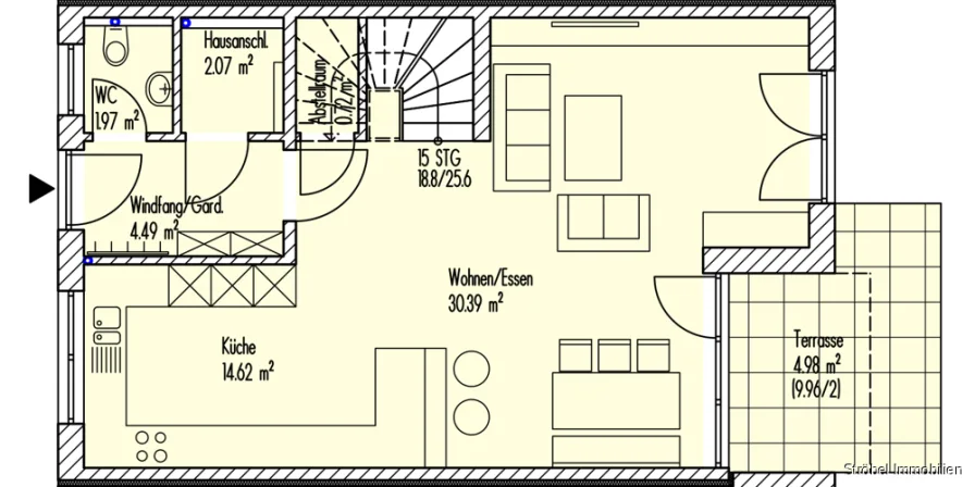 Grundriss Haus 2 EG