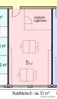 Grundriss Nutzfläche 6 im 1. OG