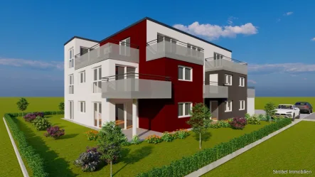 Ansicht - Wohnung mieten in Rot am See - Das moderne Mehrfamilienhaus "Mohn" ist fast fertig!Schauen Sie sich die schönen Mietwohnungen an - verfügbar ab 01.07.2025