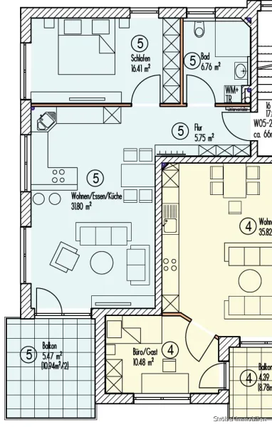 Grundriss Wohnung 5