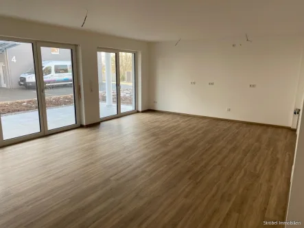 Wohnzimmer - Wohnung mieten in Wörnitz - Moderne 2-Zimmerwohnung im schönen Wörnitz zu vermieten