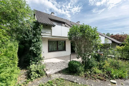 Terrasse - Haus kaufen in Elchingen - Doppelhaushälfte im Grünen