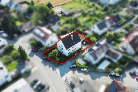 Objektdraufsicht - Haus kaufen in Ulm - - Sichere Investition, vermietetes 3-Fam.-Haus in Ulm / Wiblingen