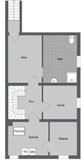 Grundriss UG - Haus kaufen in Neu-Ulm - Charmante DHH mit schönem Garten