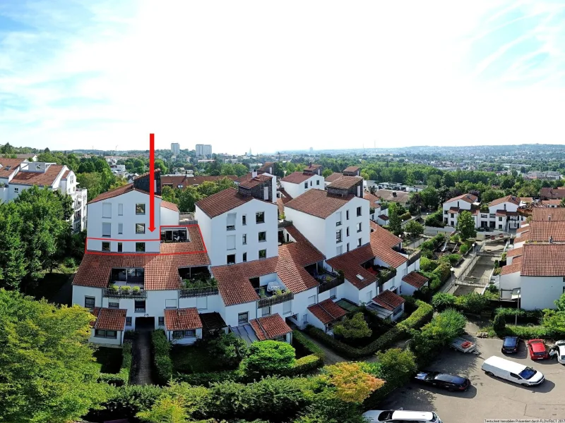 Panorama - Wohnung kaufen in Ulm - Eselsberg // Wohnoase mit Dachloggia